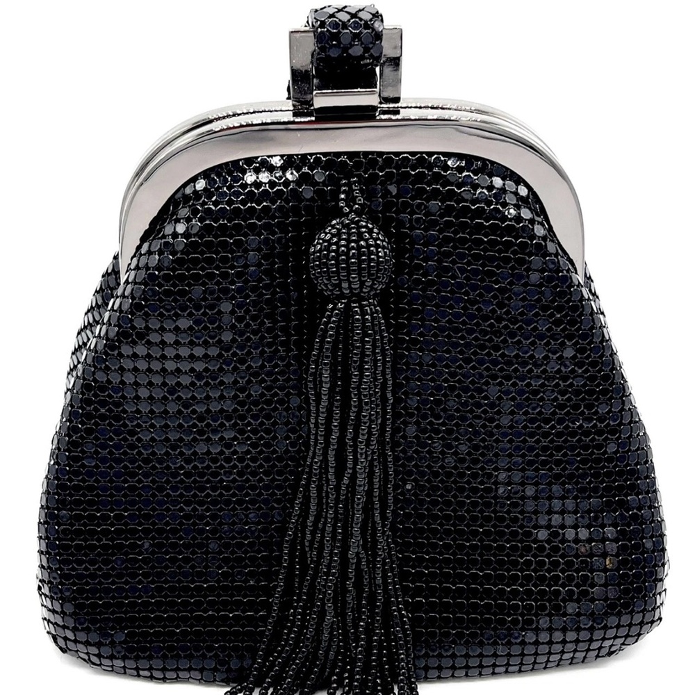 Elegant Black Beaded Evening Bag